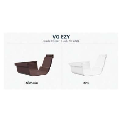 มุมรางน้ำภายใน 90° VG รุ่น Ezy