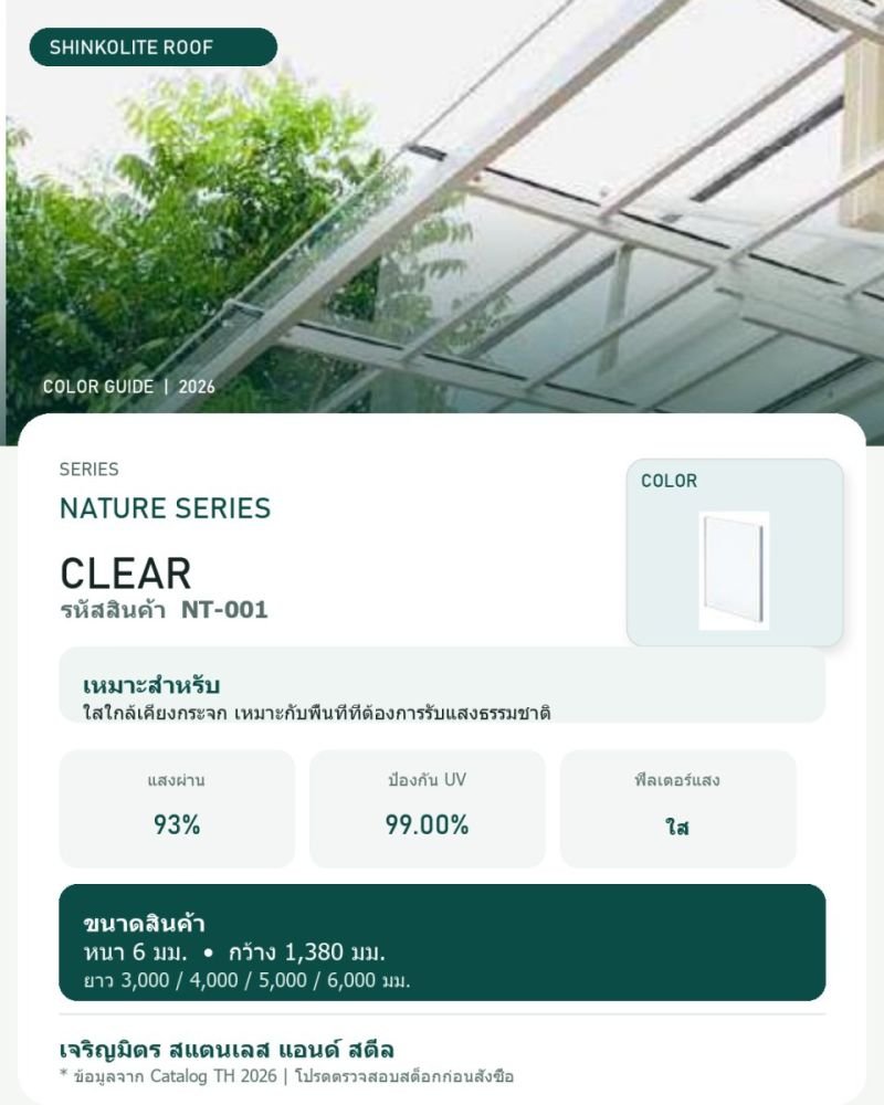 Shinkolite Nature Series Clear (NT-001)